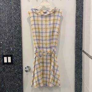 Retro 1950s style plaid dress